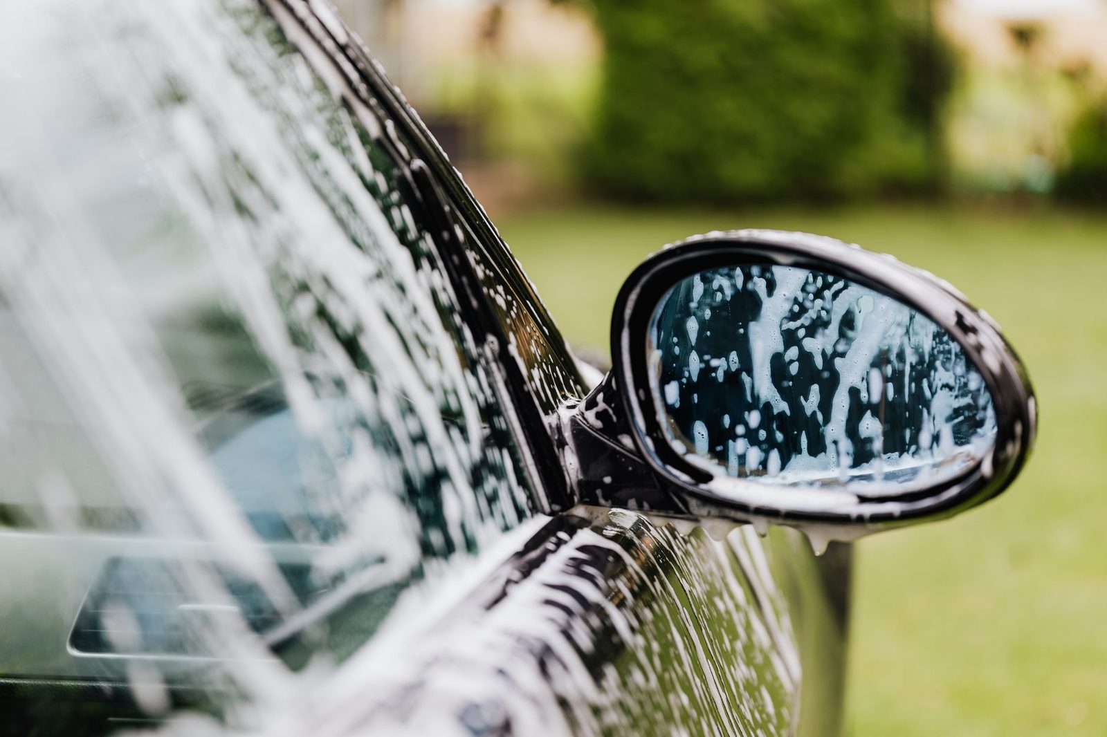 Ceramic coating applied to dark metallic paint · mobile detailing on the Sunshine Coast